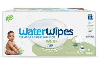 WaterWipes Soapberry nedves törlőkendő SUPER VALUE PACK, 9x60db