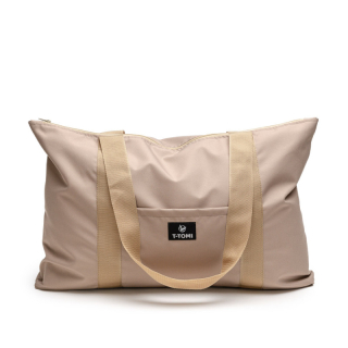 T-Tomi Shopper bag extra nagy prémium anyagú bevásárlótáska 40x60cm, Bézs