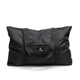 T-Tomi Shopper bag extra nagy prémium anyagú bevásárlótáska 40x60cm, Fekete