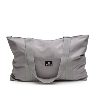 T-Tomi Shopper bag extra nagy prémium anyagú bevásárlótáska 40x60cm, Szürke