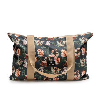 T-Tomi Shopper bag extra nagy prémium anyagú bevásárlótáska 40x60cm, Erdő