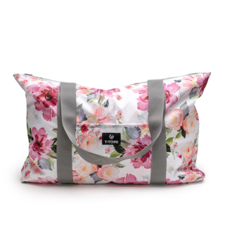 T-Tomi Shopper bag extra nagy prémium anyagú bevásárlótáska 40x60cm, Virágok