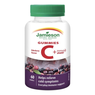  Jamieson C-vitamin + Immune Shield Gummies immunerősítő gumicukor vitamin, 60db