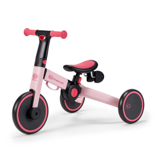Kinderkraft 4TRIKE összecsukható tricikli/futóbicikli, Candy pink