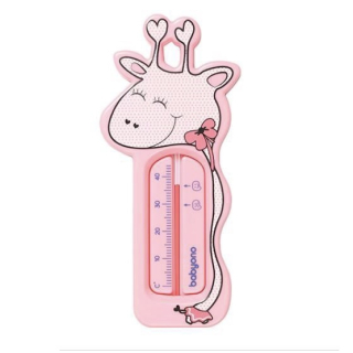 BabyOno fürdővíz hőmérő, zsiráf, rózsaszín