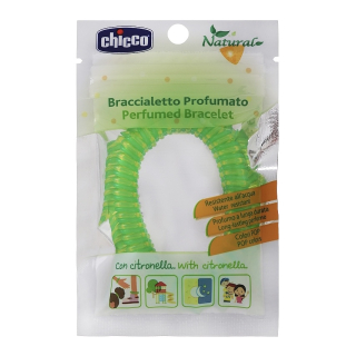 Chicco Natural Bracelet illatosított karkötő 3év+, 1db, zöld