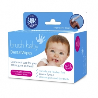 Brush Baby higiéniai szájtörlőkendő, 0+ (28 db)