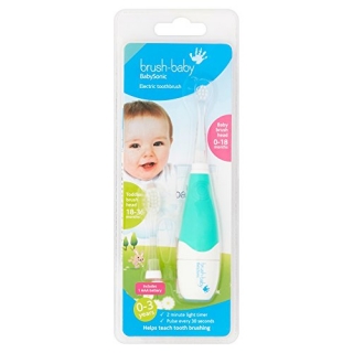 Brush Baby BabySonic elektromos baba fogkefe (0+) + 1 db pótfej