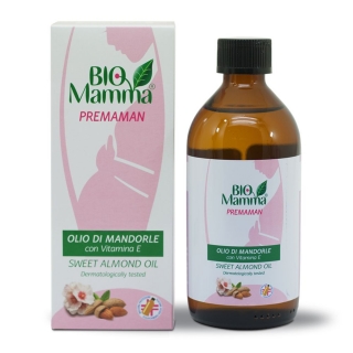 Bio Mamma édesmandula olaj E-vitaminnal, 200 ml
