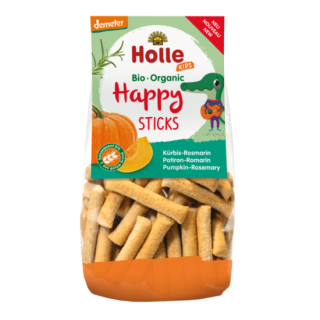 Holle Bio Happy Sticks - sütőtökkel és rozmaringgal, 100g