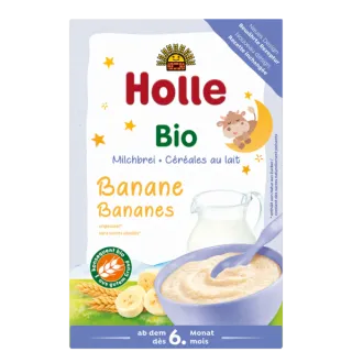 Holle BIO Banános tejkása, 250g